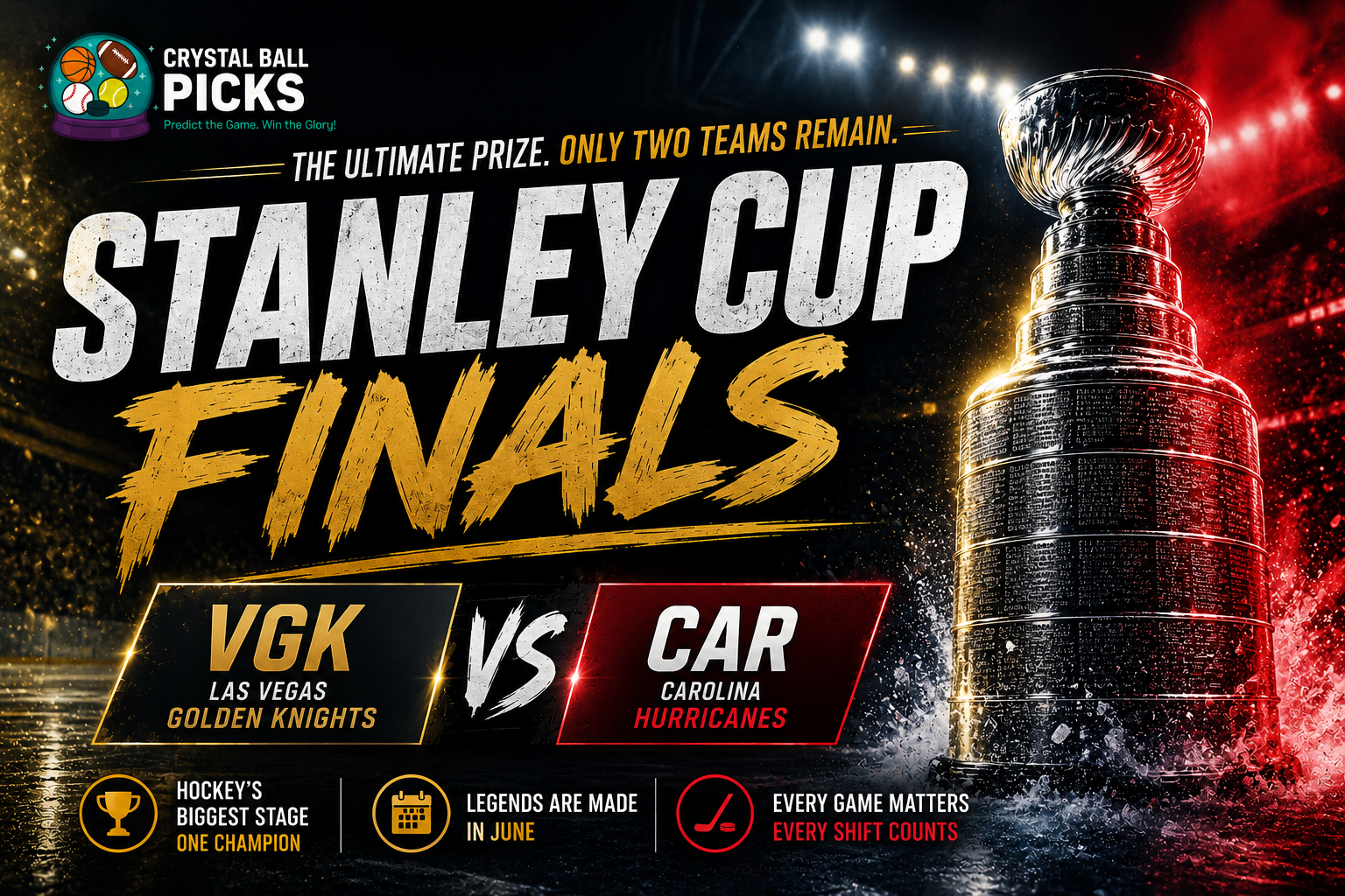 2026 Stanley Cup Finals - Carolina Hurricanes vs Vegas Golden Knights