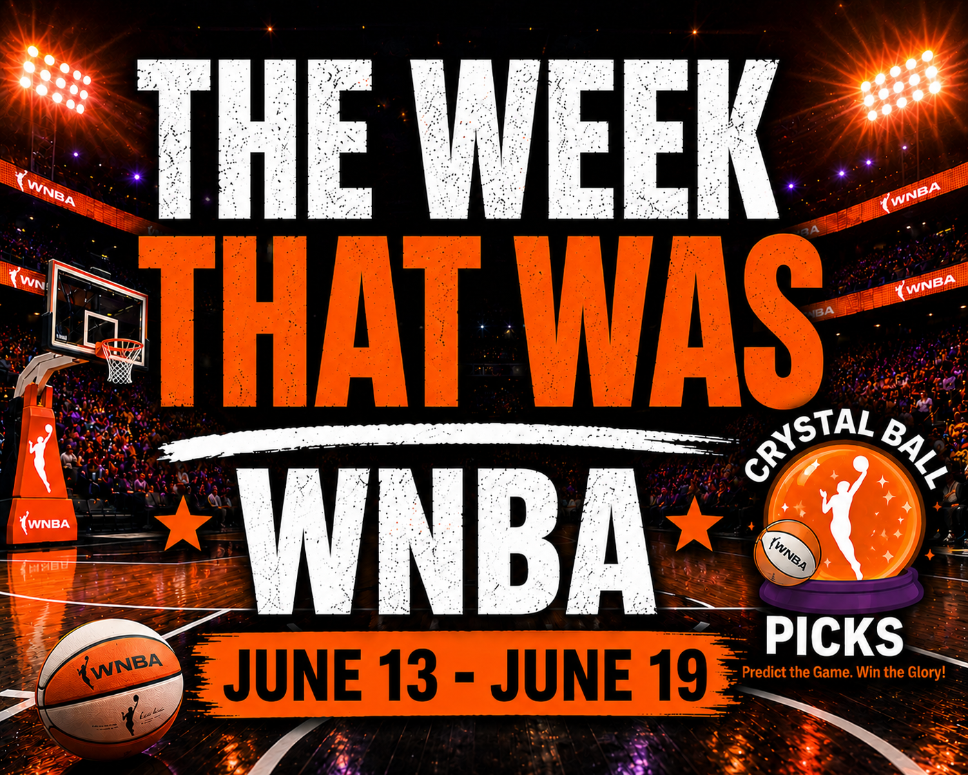 WNBA Week in Review June 13-19 2026 featuring Caitlin Clark MVP case and Commissioner's Cup