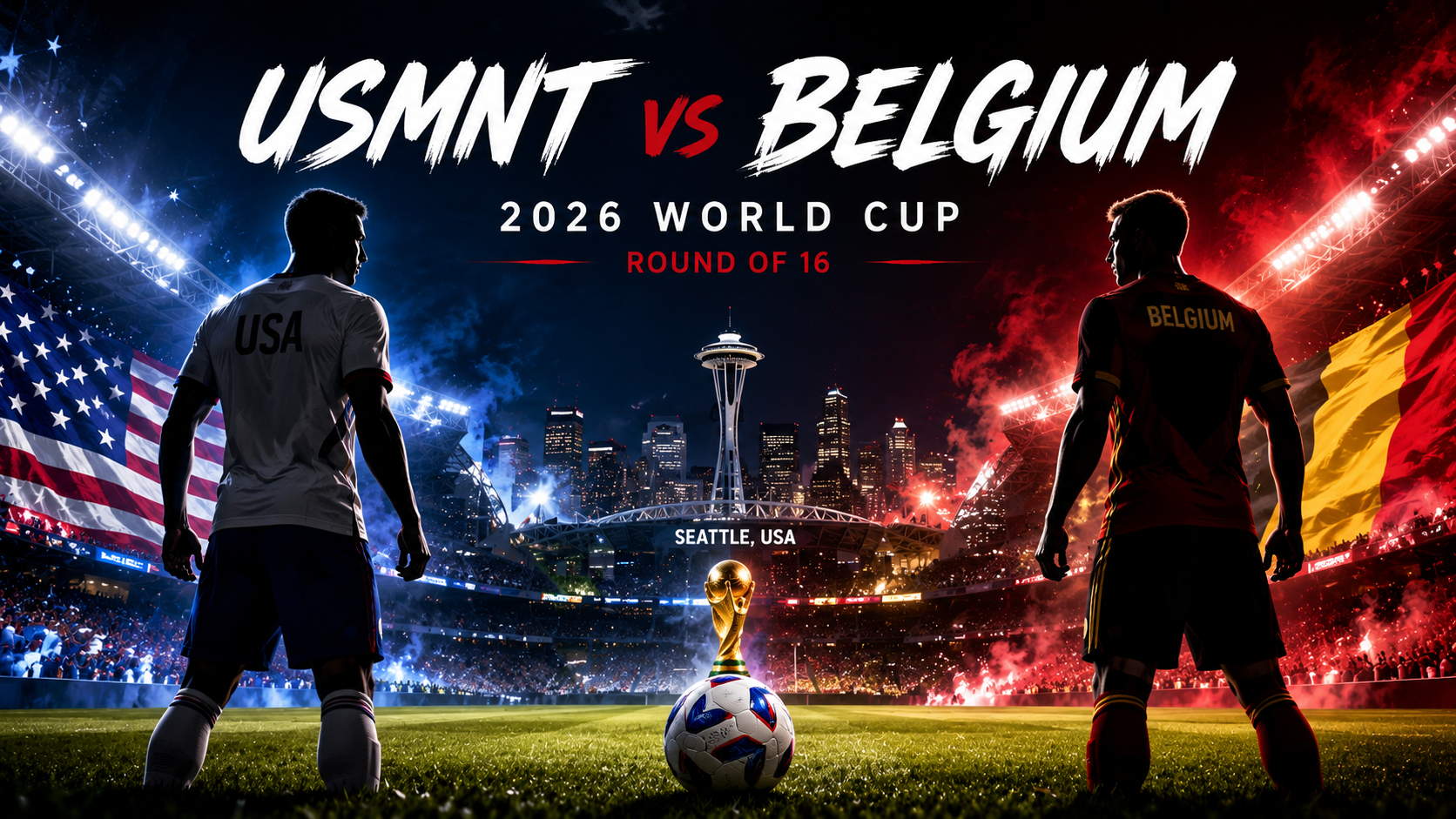 USMNT vs Belgium 2026 World Cup Round of 16 preview in Seattle